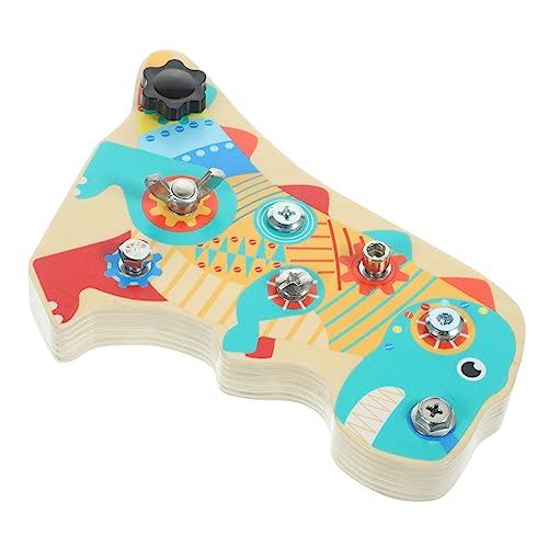 Supvox Holzspielzeug Schraubauto Lernspielzeug für Interaktives Dinosaurier mit Schrauben und Muttern Feinmotorik und Kreativität Robustes Material Pädagogisches Montessorispielzeug von Supvox