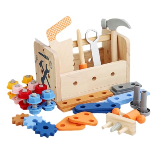 Supvox Holzspielzeug Werkzeugset für Bunte Handliche Werkzeugkiste Lernspielzeug Intelligenz für Rollenspiele und Praktische Fähigkeiten für Geburtstage und Kinderfeste Supvox Holzspielzeug Werkzeugset für Bunte Handliche Werkzeugkiste Lernspielzeug Intelligenz für Rollenspiele und Praktische Fähigkeiten für Geburtstage und Kinderfeste von Supvox