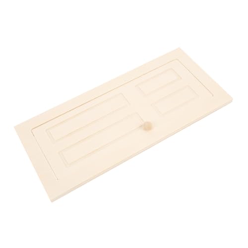 Supvox Holztürminiaturen Miniatur-puppenhausmöbel Mini- -miniaturtür Mini-haustürmodell Künstliches Türmodell Mini-Einrichtung Miniatur-holztürdekor Gefälschtes Türmodell Minitür Beige von Supvox