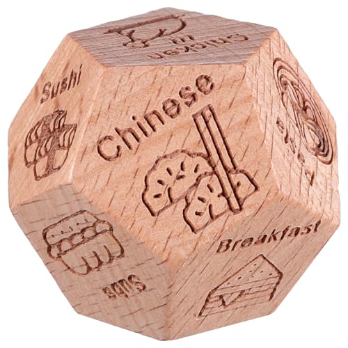 Supvox Holzwürfel Essen Mehrseitig Lebensmittelentscheider Holzstütze Tasche Entscheidungsträger Spiel Für Lebensmittelentscheidung Buchsbaum Supvox Holzwürfel Essen Mehrseitig Lebensmittelentscheider Holzstütze Tasche Entscheidungsträger Spiel Für Lebensmittelentscheidung Buchsbaum von Supvox