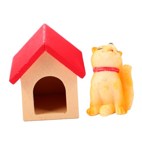 Supvox Hundehütte Zubehör für Puppenhaus Akita Hund Figuren zur Dekoration Mikroszenen Leicht Harz Material und Schreibtischornament Supvox Hundehütte Zubehör für Puppenhaus Akita Hund Figuren zur Dekoration Mikroszenen Leicht Harz Material und Schreibtischornament von Supvox