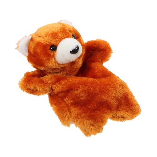 Supvox Interaktive Handpuppe Bär aus Weichem Plüsch mit PP Baumwolle Pädagogisches Kuscheltier für Soziales Spiel und Geschichten Erzählen Geeignet für Emotionalen Entwicklung von Supvox