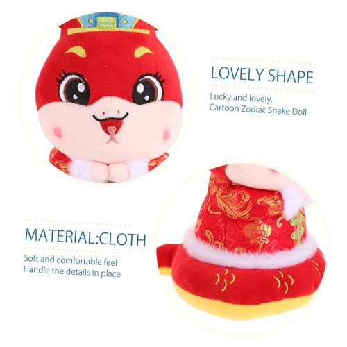Supvox Jahr der Schlange Plüschtier Weiches Detailreiches Stofftier aus Charmantes Lunar Neujahrs Maskottchen Dekoratives Glücksbringer Kuscheltier für Zuhause Supvox Jahr der Schlange Plüschtier Weiches Detailreiches Stofftier aus Charmantes Lunar Neujahrs Maskottchen Dekoratives Glücksbringer Kuscheltier für Zuhause von Supvox