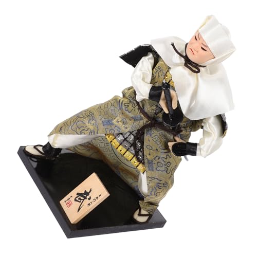 Supvox Japanische Samurai Figur Ornament Farbenfrohe Desktop Deko Langlebige Handwerkliche Verarbeitung Leichter Samurai Doll Authentische Japanische Wohnkultur für Schreibtisch und von Supvox