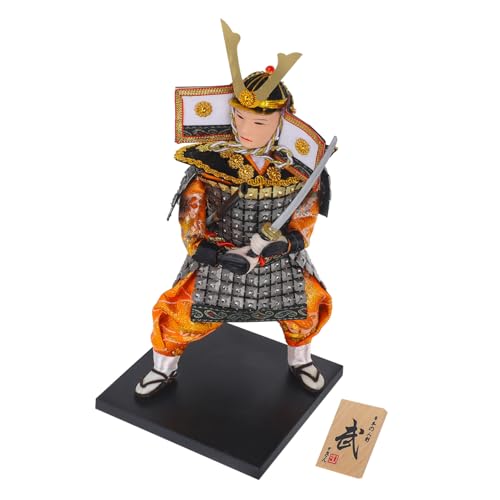 Supvox Japanische Samurai Puppe Dekoration Handgefertigte Desktop Figur im Traditionellen Stil Japanisches Kriegerornament für Wohnzimmer und Büro Authentische Japanische Deko Supvox Japanische Samurai Puppe Dekoration Handgefertigte Desktop Figur im Traditionellen Stil Japanisches Kriegerornament für Wohnzimmer und Büro Authentische Japanische Deko von Supvox