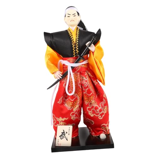Supvox Japanische Samurai Puppe Traditionelle Hausdekoration Japanisches Kunsthandwerk Elegante Japanische Kultur Figur für Zuhause und Geschenk von Supvox
