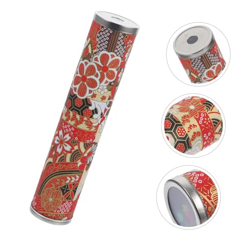 Supvox Japanischer Kaleidoskop mit Metallabdeckung Kleines Tragbares Design Langlebiges Spezialpapier Bunte Farbige Muster Geschenk für Freunde Zufällige Farbe Zufällige Farbe von Supvox