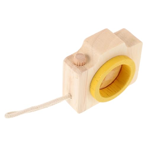 Supvox Kaleidoskop der Kamera für Jungen für für Kleinkinder Kaleidoskop aus Holz Kamera hölzern Beige von Supvox