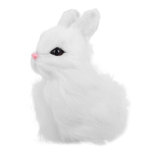 Supvox Kaninchen-Modell Eichhörnchen Plüsch Waschbär Stofftier Süßer Hase Hasenpuppe Hasen-Kuchen-Topper Spielzeughamster Kuscheltier Braunbär Plüschfell Stickys Hase Tierisches Fell von Supvox