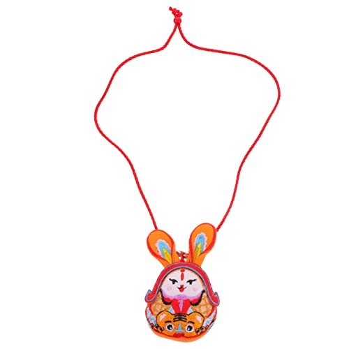Supvox Kaninchenspielzeug Stoffkaninchen Zum Aufhängen Hängendes Kaninchen-Maskottchen Kaninchen Hängen Hüpfendes Hasenspielzeug Kaninchen-Maskottchen- Baumwolle von Supvox