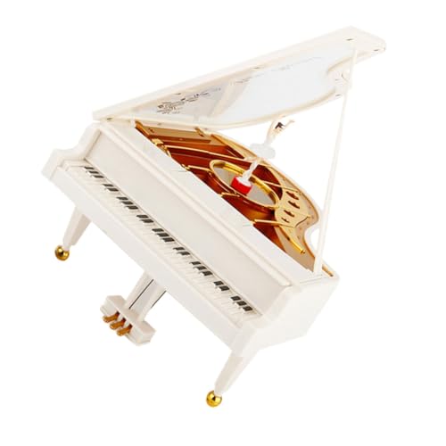 Supvox Kasten Musikbox Retro Ballerina Figur Gold Ballett Geformt Miniatur Musical Desktop Tisch Festival Drehen Haushalt Elegant Klassisch Instrument Klein Antiquität Metall von Supvox