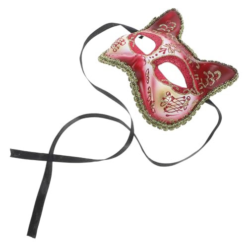 Supvox Katzenmaske Halbgesichtsmaske für Halloween Cosplay Party Leicht Atmungsaktiv Wiederverwendbar Sicher und für Maskerade Fasching Karneval Supvox Katzenmaske Halbgesichtsmaske für Halloween Cosplay Party Leicht Atmungsaktiv Wiederverwendbar Sicher und für Maskerade Fasching Karneval von Supvox