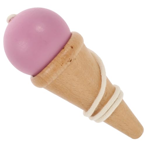 Supvox Kendama Geschicklichkeitsspiel Hand Auge Koordination Fördern Lernspielzeug Balancierspiel Holz Kugelfangspiel von Supvox