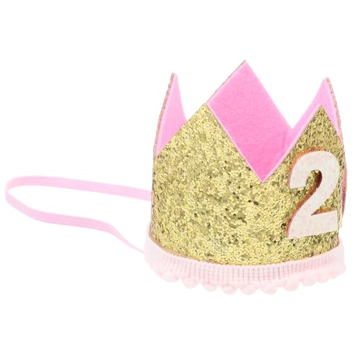 Supvox Kindergeburtstagskrone Stirnband Realistische Tiara für Mädchen Jahre Bequemes Sicheres Material für Party Fotografie und Kopfbedeckung für Kleine Prinzessinnen von Supvox