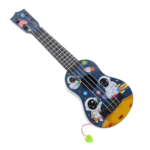 Supvox Kinderinstrument Gitarre Für Anfänger Mini-Ukulele Musik Spaced Out Sopran-Ukulele -Ukulele Nachgemachtes Gitarrenspielzeug Mini-lerngitarre Für Plastik von Supvox