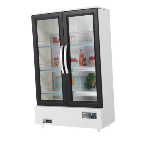 Supvox Kinderkühlschrankspielzeug Mini Kühlschrank Für Puppenmöbel Kinderspielzeug Mädchenspielzeug Mini Babypuppenspielzeug Rollenspielspielzeug Mikrokühlschrankmodell von Supvox