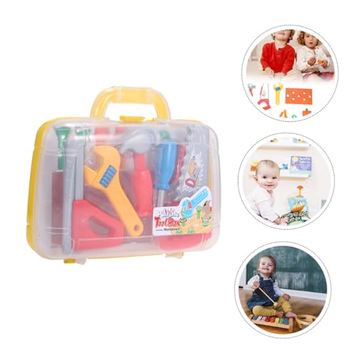 Supvox Kinderspielzeug Werkzeugset aus Kunststoff Tragbare Werkzeugkiste für Rollenspiele BAU Accessoires für Jungen und Mädchen für Kreative Bauprojekte und Lernen Zufällige Farbe Supvox Kinderspielzeug Werkzeugset aus Kunststoff Tragbare Werkzeugkiste für Rollenspiele BAU Accessoires für Jungen und Mädchen für Kreative Bauprojekte und Lernen Zufällige Farbe von Supvox