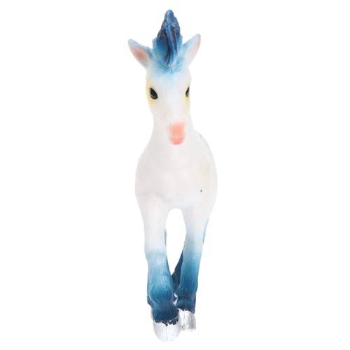 Supvox Kleine Einhorn Pegasus Figur aus Solidem Kunststoff Niedliche Indoor Deko Stilvolle Desktop Verzierung Fantasievolle Geschenkidee für Wohnraumgestaltung von Supvox