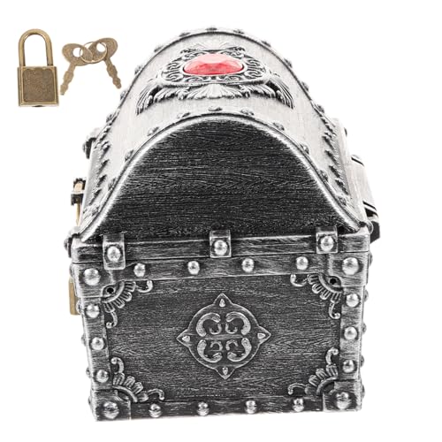 Supvox Kleine Piratenschatztruhe Vintage Stil Robuste Schatzkiste mit Deckel Kreative Aufbewahrung für Kindergeburtstag Rollenspiel und Dekoration für Freunde Supvox Kleine Piratenschatztruhe Vintage Stil Robuste Schatzkiste mit Deckel Kreative Aufbewahrung für Kindergeburtstag Rollenspiel und Dekoration für Freunde von Supvox