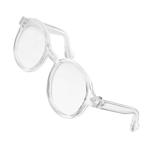 Supvox Kleine Puppenbrille aus Spielzeugbrille für DIY Projekte und Puppenaccessoires Transparent für Kindergeburtstage und Feiertage von Supvox