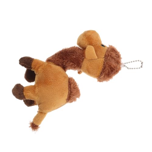 Supvox Kleiner Kamelanhänger Kamel Stofftier Partygeschenk Kamel Plüsch Plüschkamelen Schlüsselanhänger Kamel Kamele-Dekoration Kuscheltiere für Jungen PP Baumwolle Light Brown von Supvox