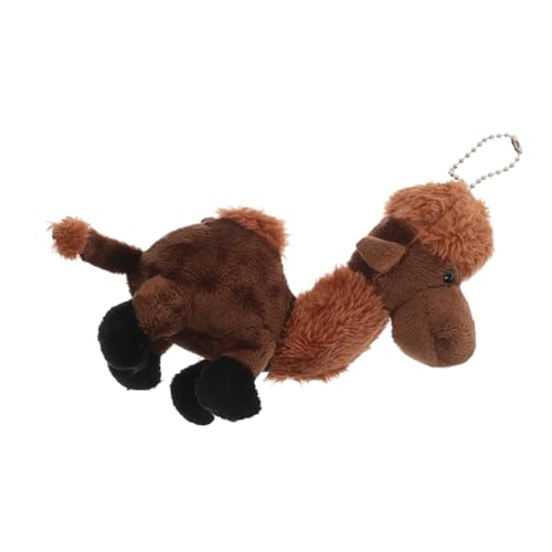 Supvox Kleiner Kamelanhänger hängende Verzierung Partygeschenk Camel Schlüsselanhänger Plüsch Kamel Kuscheltier Kamele-Dekoration ausgestopftes kamelspielzeug Legierung Coffee von Supvox