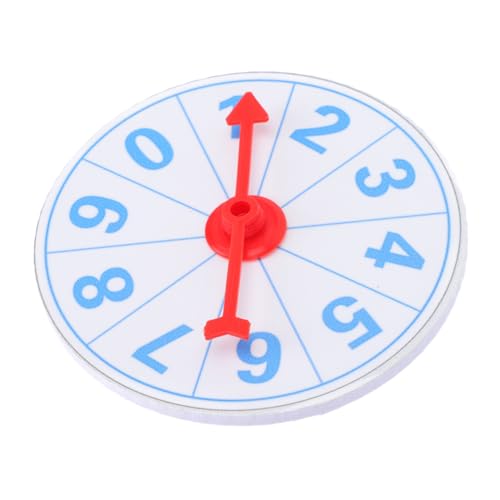 Supvox Kleines Drehbares Wiederverwendbares Preisrad für Unterrichtsaktivitäten Partyspielzeug mit Zufälligem Zeiger Requisit für Karneval Geburtstage Familienfeiern Büro Zufällige Farbe von Supvox