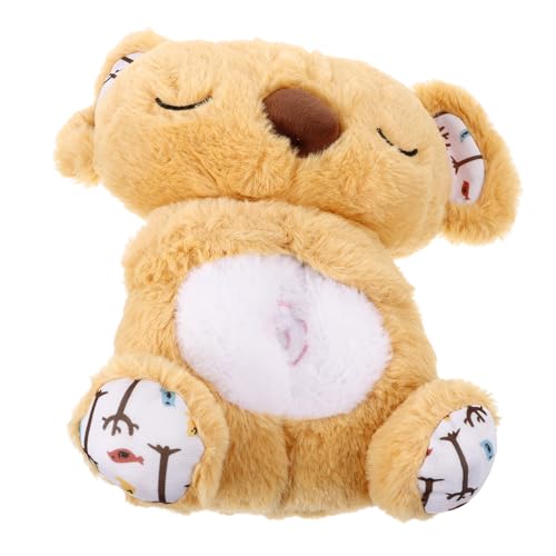 Supvox Koala Spieluhr Faultier Kuscheltier Atmender Kola Bär Schlaf Schnuller Mit Licht Kuscheltiere Zum Schlafen Koala Atmender Kuscheltier Glättender Koala Brauner Plüsch von Supvox
