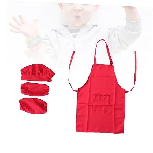 Supvox Kochset Für Komplettes Kinderkochspielset Mit Kochmütze Schürze Und Ärmelschoner Für Kreative Und Backabenteuer Für Jahre Rot Supvox Kochset Für Komplettes Kinderkochspielset Mit Kochmütze Schürze Und Ärmelschoner Für Kreative Und Backabenteuer Für Jahre Rot von Supvox