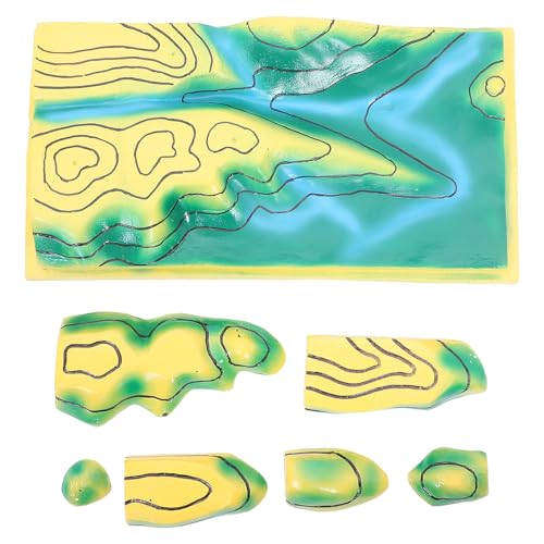 Supvox Konturlinienkarte: Interaktives Höhenlinienkartenmodell für den Geographieunterricht – Pädagogisches topografisches Modell für den Unterricht in der Mittelstufe Supvox Konturlinienkarte: Interaktives Höhenlinienkartenmodell für den Geographieunterricht – Pädagogisches topografisches Modell für den Unterricht in der Mittelstufe von Supvox