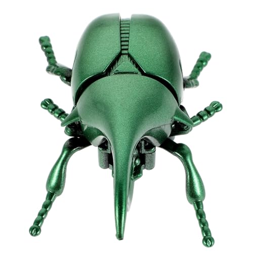 Supvox Kreative Streich-Requisiten Insektenmodelle Fehler für Figur Halloween-Fehler Käferstatue Aufzieh-Marienkäfer gefälschte Plastik Dunkelgrün von Supvox