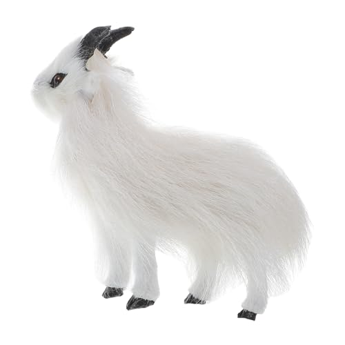 Supvox Kunstpelz Ziege Modell Realistische Plüschfigur für Tischdekoration Exquisite Handwerkskunst Weihnachtsdeko Lamm Stofftier für Festliche Anlässe Supvox Kunstpelz Ziege Modell Realistische Plüschfigur für Tischdekoration Exquisite Handwerkskunst Weihnachtsdeko Lamm Stofftier für Festliche Anlässe von Supvox