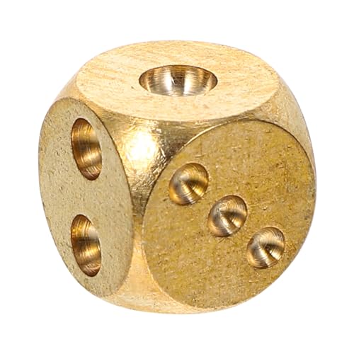 Supvox Kupfer Würfelspiel Massiver Metallwürfel Für Spieleabende Tragbar Und Langlebig Für Familien Und Partys Mit Design von Supvox