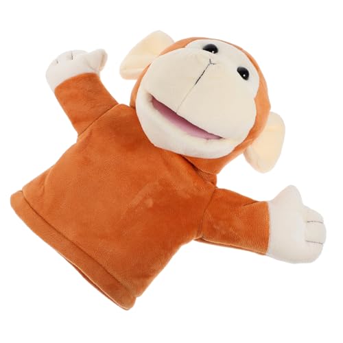 Supvox Kuschelige Bewegliche Affen Handpuppe aus Weichem Plüsch Interaktives Tier Handspielzeug für Kindergeschichten Rollenspiele und Eltern Junge Mädchen Kommunikation Sicher und von Supvox