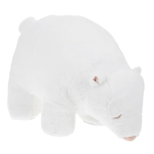 Supvox Kuscheliger Plüsch Eisbär mit Weichem Baumwoll Füllmaterial Dekoratives Stofftier für Sofa Schlafzimmer Kinderzimmer und Niedliches für Altersgruppen von Supvox