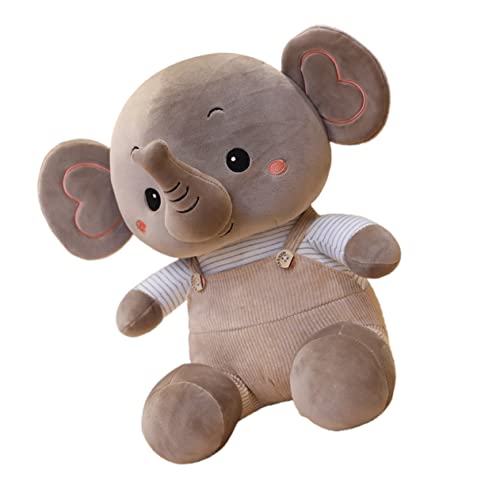 Supvox Kuscheliger Plüsch Elefant Weiches Stofftier für Junge Mädchen und Kleinkinder zur Beruhigung und Dekoration im Kinderzimmer Hochwertige Materialien Zufälliger Knopfverschluss zum von Supvox