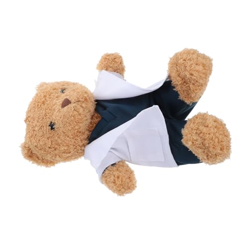 Supvox Kuscheltier Arztbär Plüschbär mit Arztuniform Weiches Stofftier für Medizinische Geschenkidee für Medizinstudenten und Ärzte Valentinstag Kuscheltier Süß von Supvox