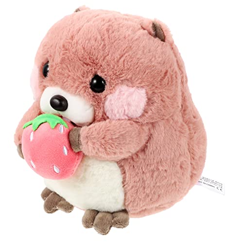 Supvox Kuscheltiere Plüschtier für Mädchen Tierwelt Plüschspielzeug Cartoon ausgestopftes Murmeltiere Murmeltier Plüsch Murmeltier-Puppe PP Baumwolle Rosa von Supvox