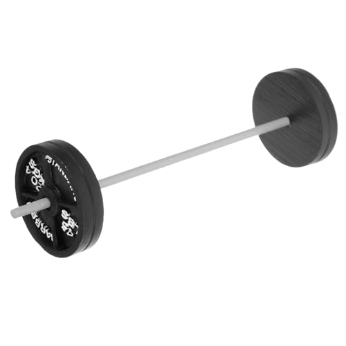 Supvox Langhantel Puppenhaus Zubehör Dekoratives Fitness Modell für Dollhouse Sportliebhaber Einzigartiges für Fitness Enthusiasten Kreative von Supvox