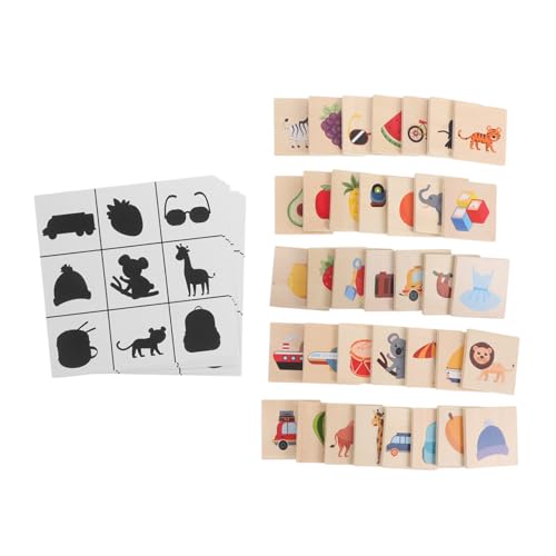 Supvox Lernspielzeug aus Holz für Kleinkinder Tier Matching Puzzle zur Kognitiver Fähigkeiten und Formenerkennung Sicheres Leichtes und Tragbares für Unterwegs Supvox Lernspielzeug aus Holz für Kleinkinder Tier Matching Puzzle zur Kognitiver Fähigkeiten und Formenerkennung Sicheres Leichtes und Tragbares für Unterwegs von Supvox