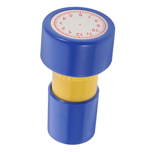 Supvox Lernstempel Uhrzeit Lernen Stempel Blau Vorgefüllter Stempel für Interaktives Zeitverständnis Pädagogisches Werkzeug für Vorschule und Grundschule Vielseitig für Unterricht und von Supvox