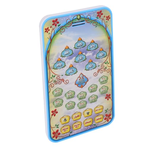 Supvox Lerntablet Kinderhandy Buchstabenlaute Spieltelefone Sprachlernspielzeug Lesegerät Kleinkind Smartphone Smartphone Für Mädchen Islamisches Blauer Kunststoff von Supvox