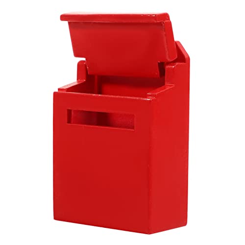 Supvox Letterbox-Modell für kinderspielzeug holzbriefkasten Children Toys handwerkskunst Miniatures Mini-Briefkästen für Mini-Briefkasten aus Holz hölzern rot von Supvox