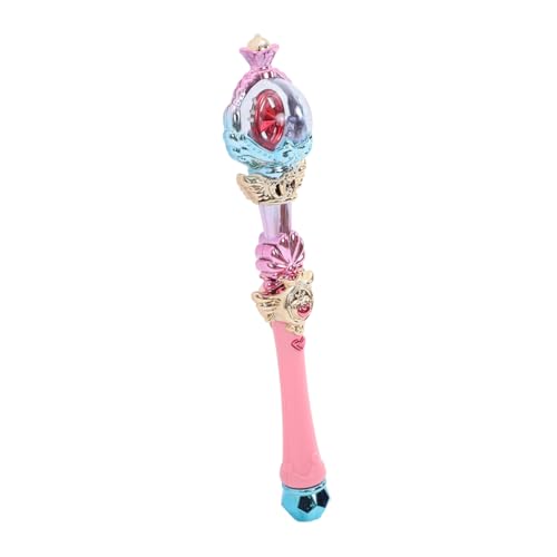 Supvox Leuchtende magische Zauberstabspielzeug für sensorisch LED Prinzessin glühen hoch leuchtende Zauberstäbe Mädchen Schneeflocke Fee Zauberstab Partygeschenk Colorful von Supvox