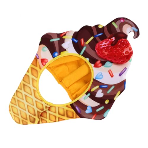 Supvox Lustiger Dekorativer Eiscreme hut Cosplay Food Kopfbedeckung Party Karneval Erwachsene Fasching Scherzartikel Cartoon Kostüm Zubehör von Supvox