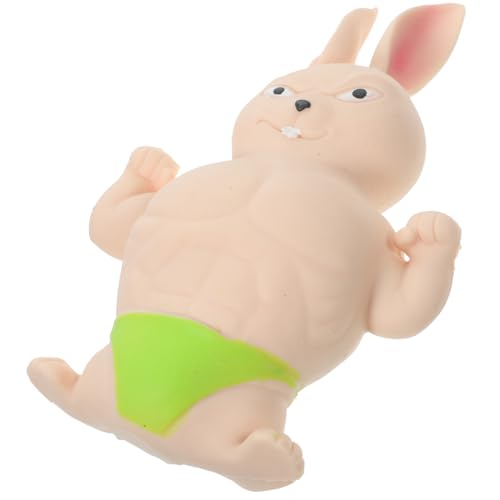 Supvox Lustiges Muskelkaninchen Quetschspielzeug Entzückendes Squeeze Für Stressabbau Party Dekoration Für Partys Fidget von Supvox