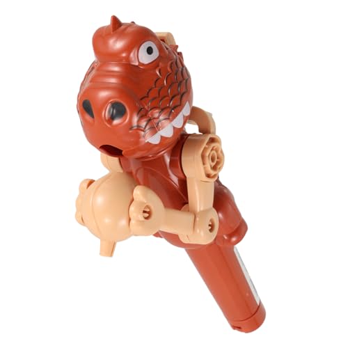 Supvox Lutscherhalter Dinosaurier Lutscher Roboter Dinosaurier Lutscherhülle Dinosaurier Süßigkeitenhalter Lustiger Lutscher Roboterhalter Brauner Kunststoff von Supvox