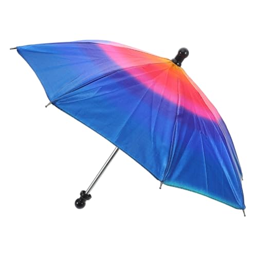 Supvox Magischer Zauberschirm Gimmick Tool Bühnenrequisit für Party Performance Hand Zaubertrick Regenschirm Illusionsspiel Zubehör Klein Farbverlauf von Supvox