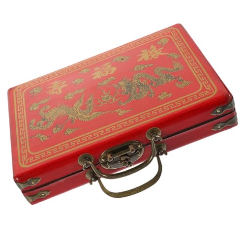 Supvox Mahjong Storage Box Nur Mahjong -fälle Aufbewahrungsboxen Im Freien Kleiner Aufbewahrungskoffer Majong Leerer Fall Speicherbehälter Aufbewahrungsbehälter Kleine Tragetasche Pu von Supvox