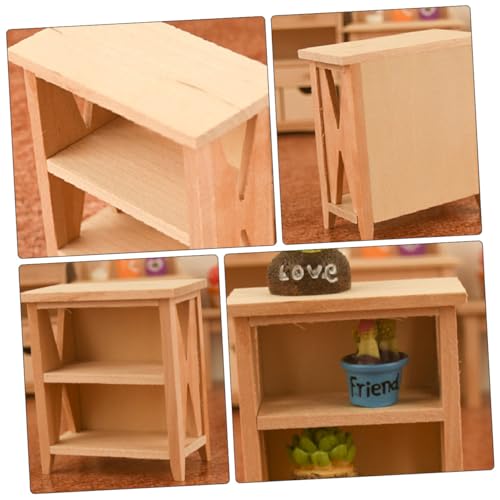 Supvox Maßstab Handgefertigtes Kleines Möbelmodell Dekoratives Aufbewahrungsregal für Puppenhaus DIY Zubehör für Miniaturzimmer Kreatives Hausdekor Supvox Maßstab Handgefertigtes Kleines Möbelmodell Dekoratives Aufbewahrungsregal für Puppenhaus DIY Zubehör für Miniaturzimmer Kreatives Hausdekor von Supvox